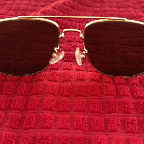 Le Specs The Charmer in Gold & Khaki Mono sunglasses main image 5